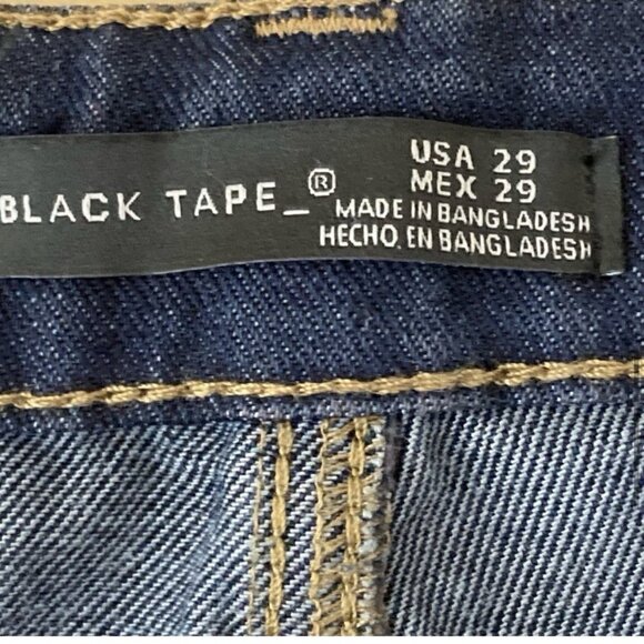 NWT Black Tape Women's Blue Denim Jeans 29 Maya High Rise Relaxed Flare Stretch - Picture 7 of 12